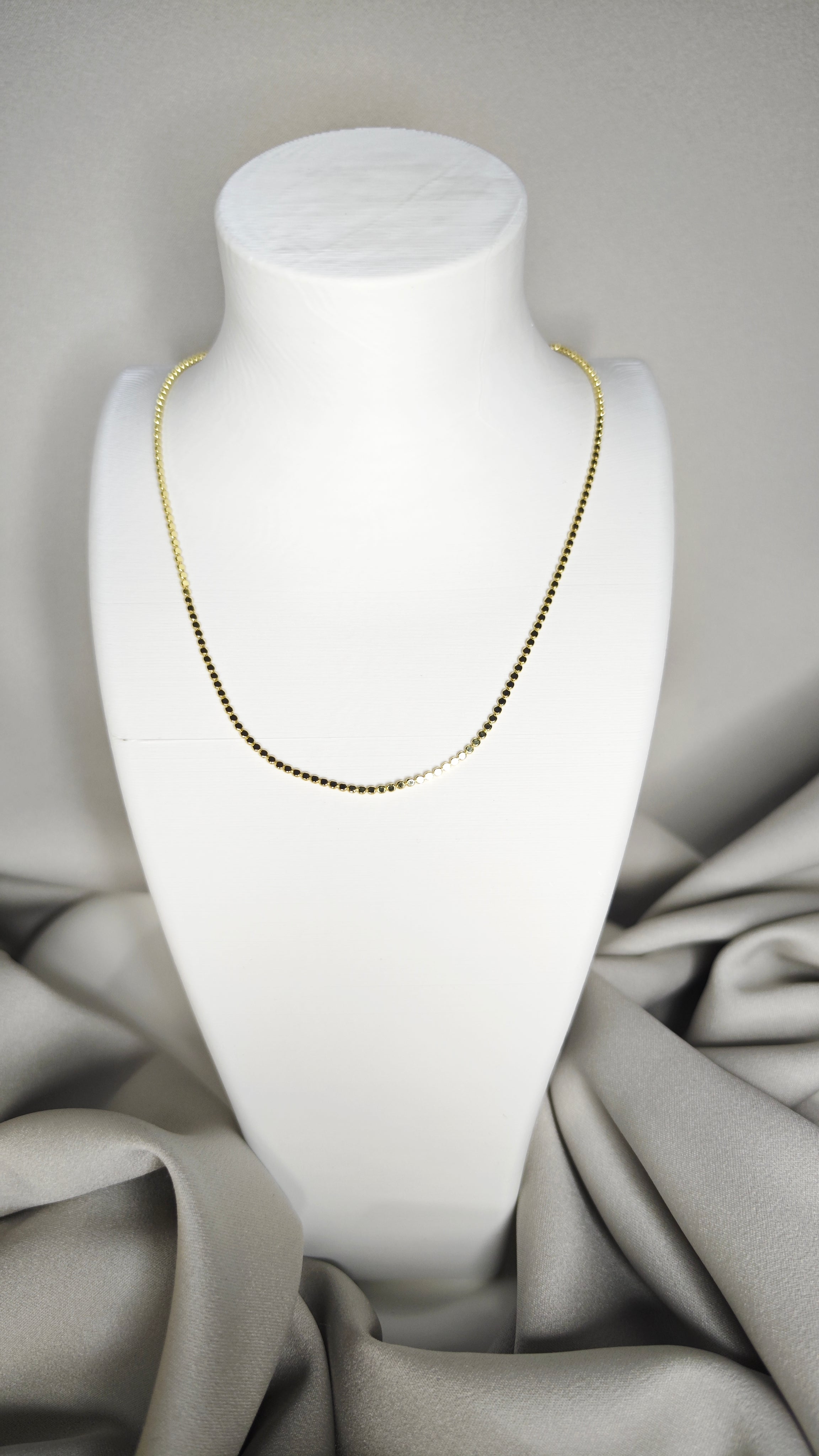 VELUARE PRESTİGE 14K İnce Ezme Pul Zincir Kolye