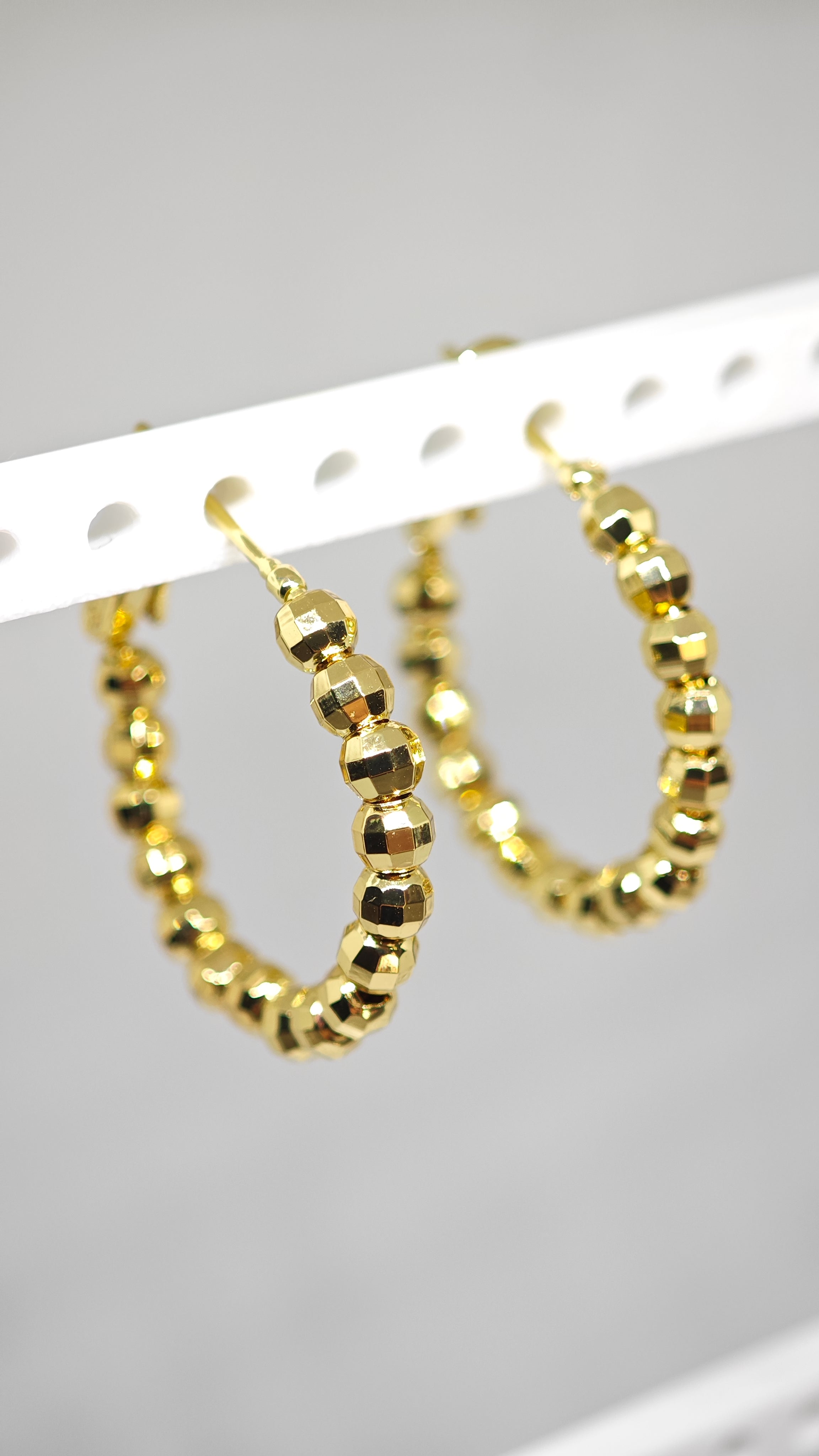Veluare Royal 14K Gold Kalemli Dorika Kadın Halka Küpe