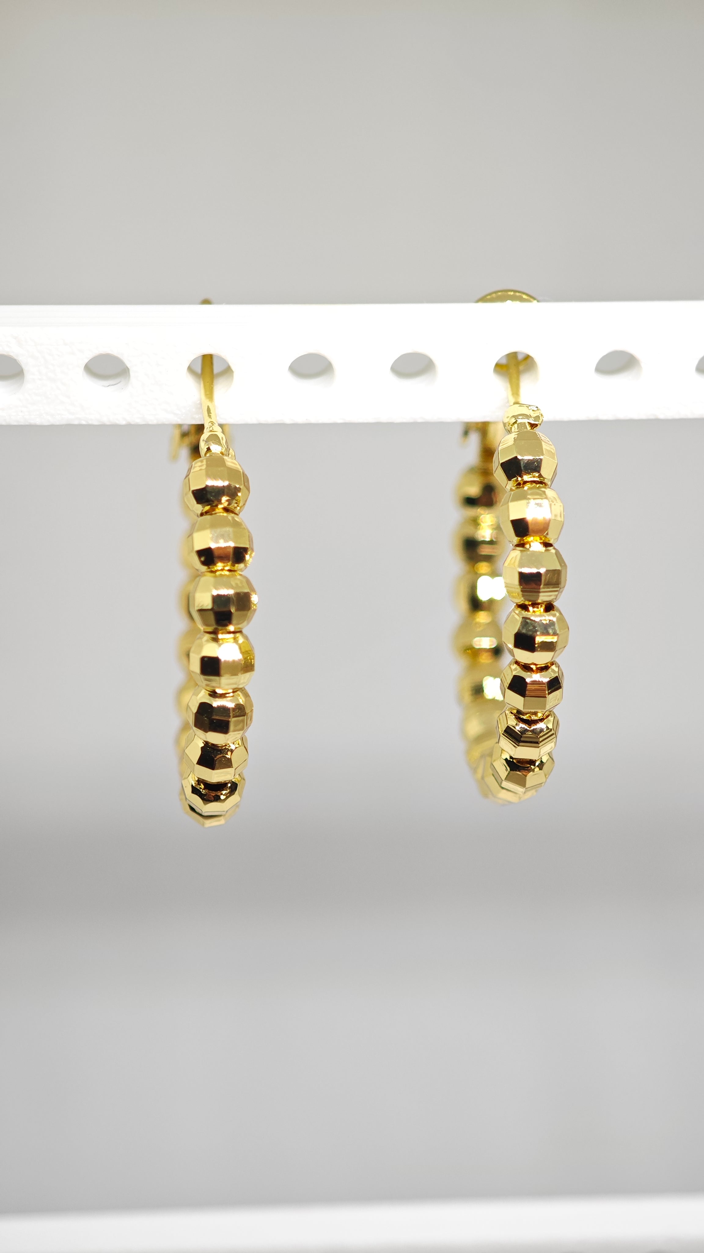 Veluare Royal 14K Gold Kalemli Dorika Kadın Halka Küpe