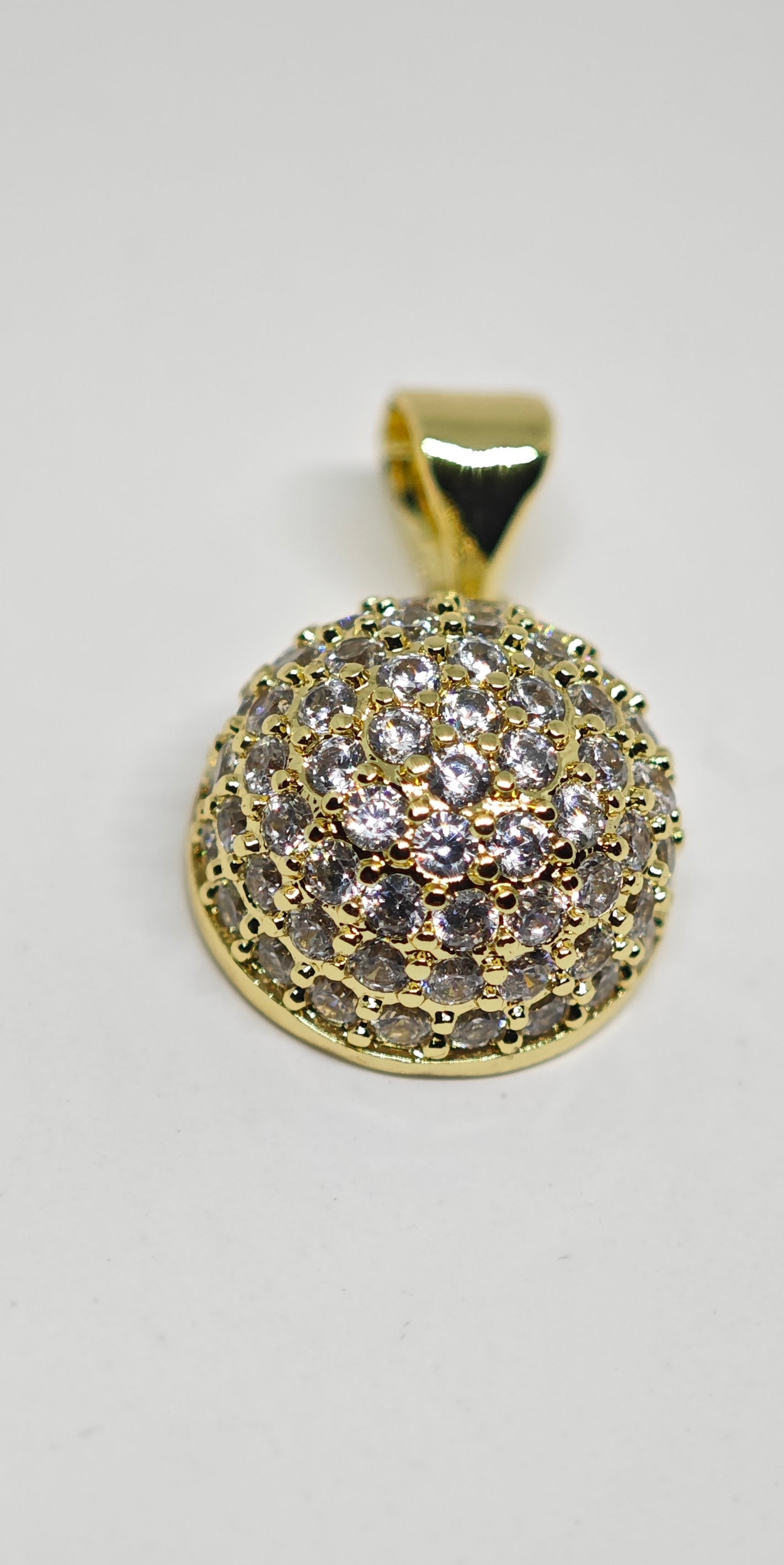 Veluare Royal 14K Pırlanta Montür Yarım Küre Kadın Madalyon