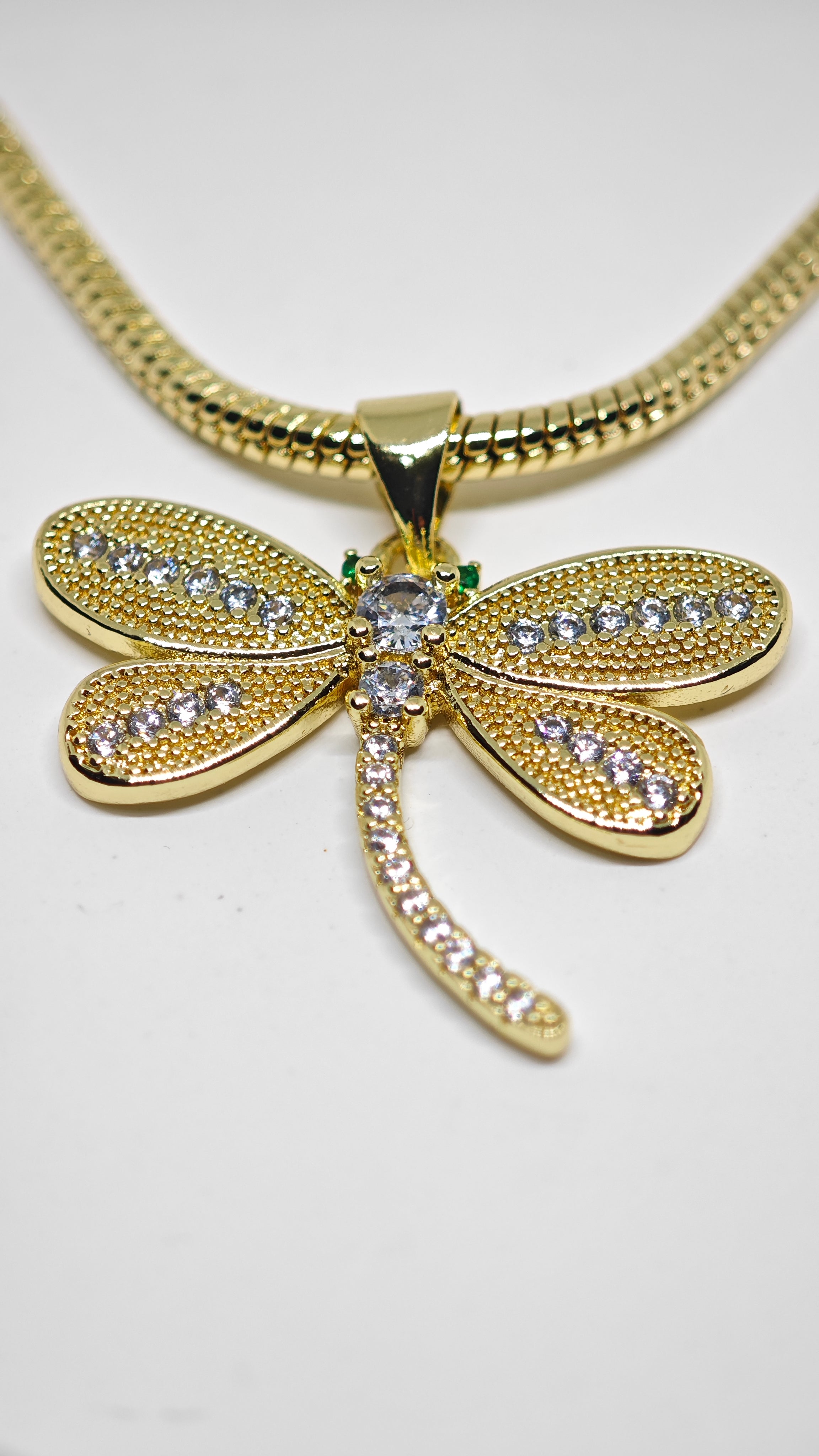 Veluare Royal 14K Yusufçuk Figürlü Taşlı Kolye Ucu
