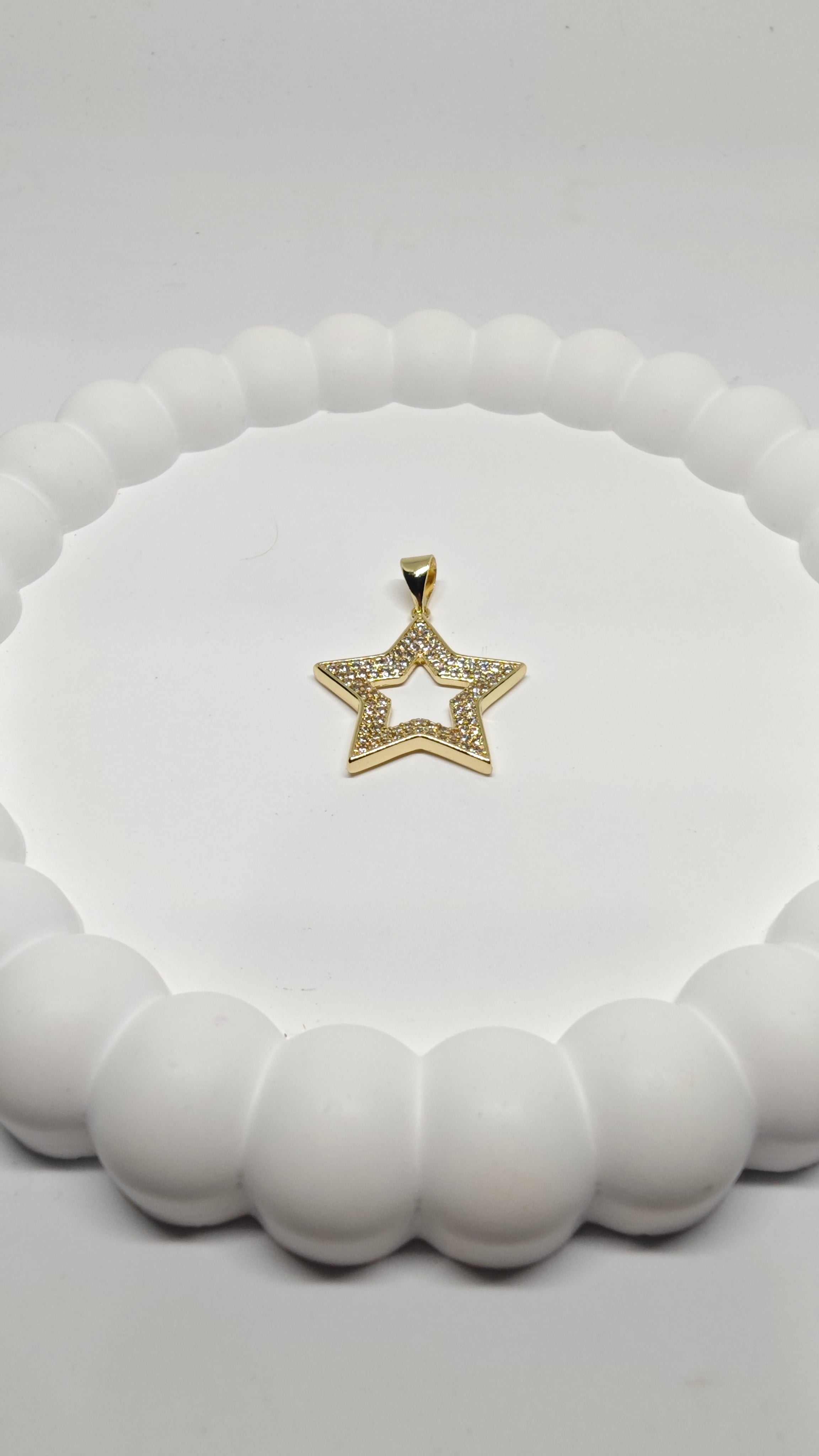 Veluare Everyday 14K Gold Zirkon Taşlı Yıldız Kolye Ucu