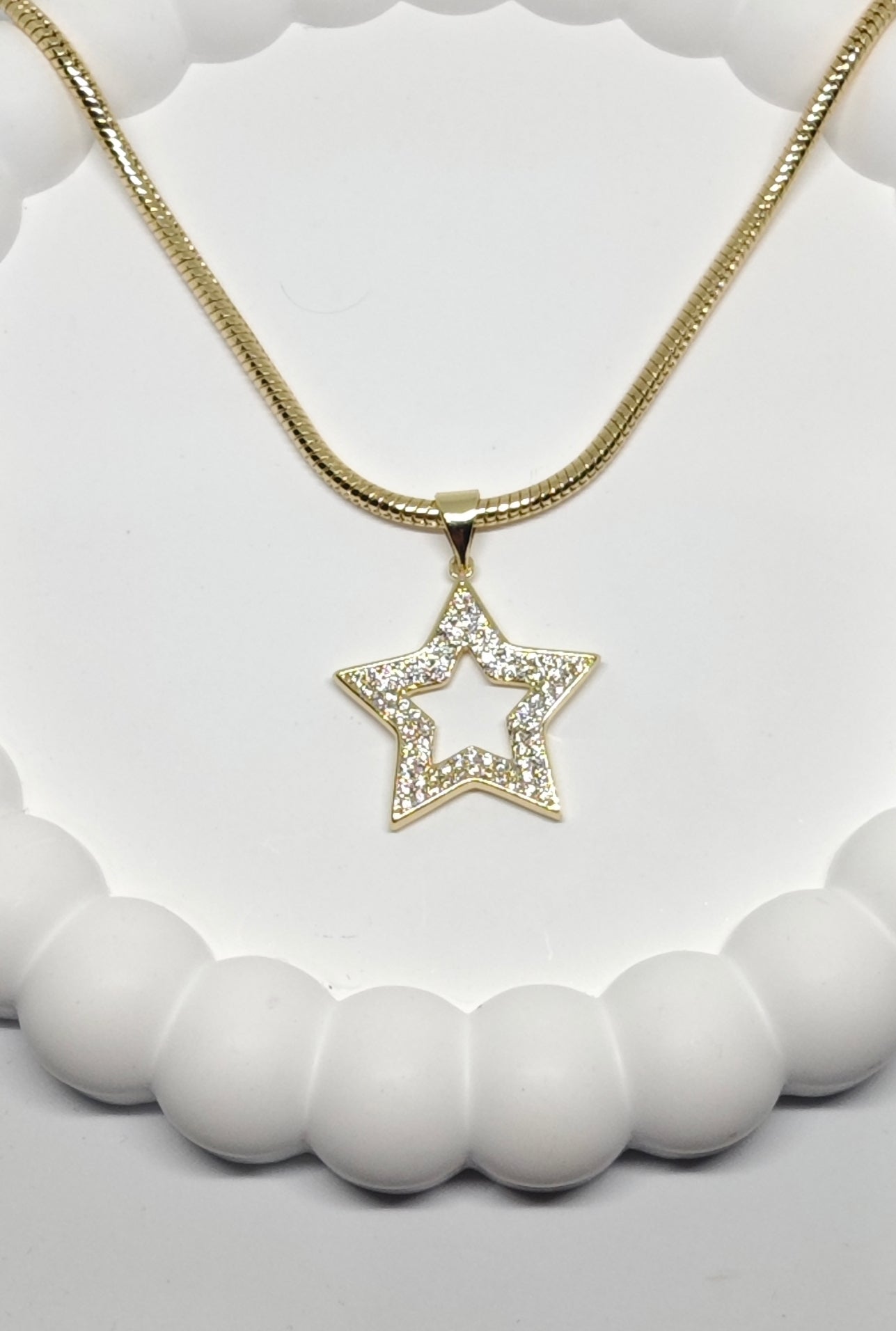 Veluare Everyday 14K Gold Zirkon Taşlı Yıldız Kolye Ucu