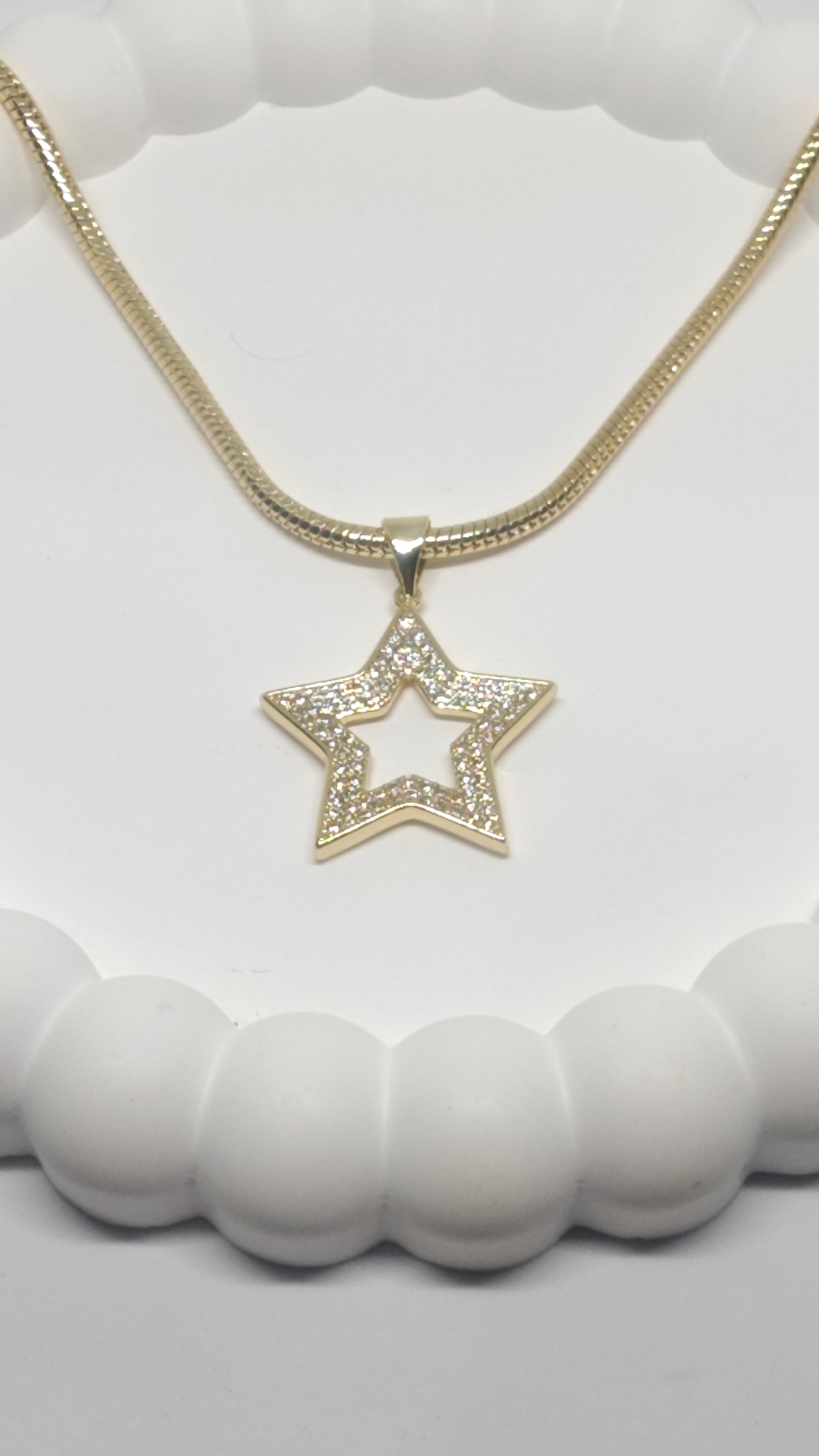 Veluare Everyday 14K Gold Zirkon Taşlı Yıldız Kolye Ucu