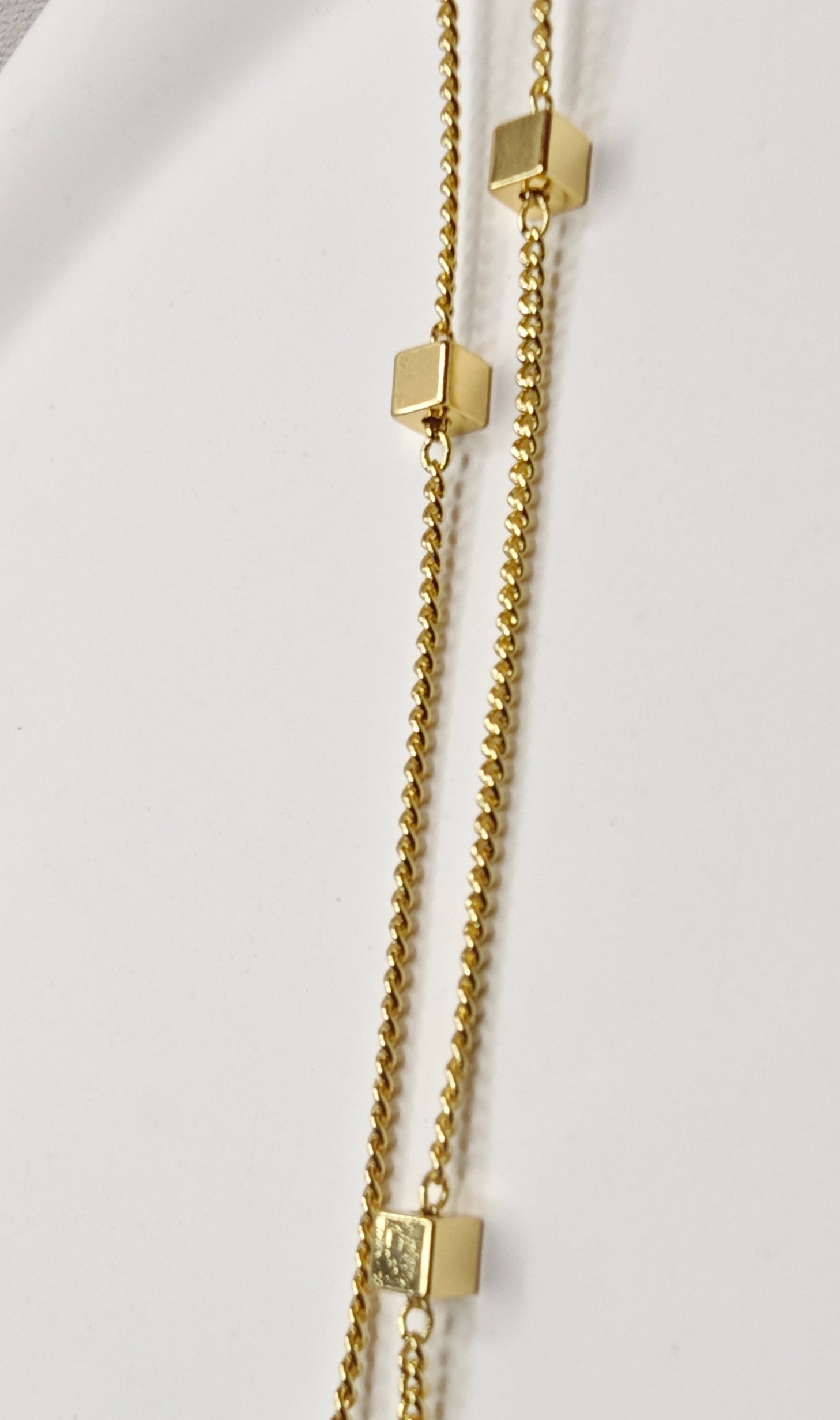 VELUARE ROYAL 14K Işıltılı Küp Model Minimalist Kolye