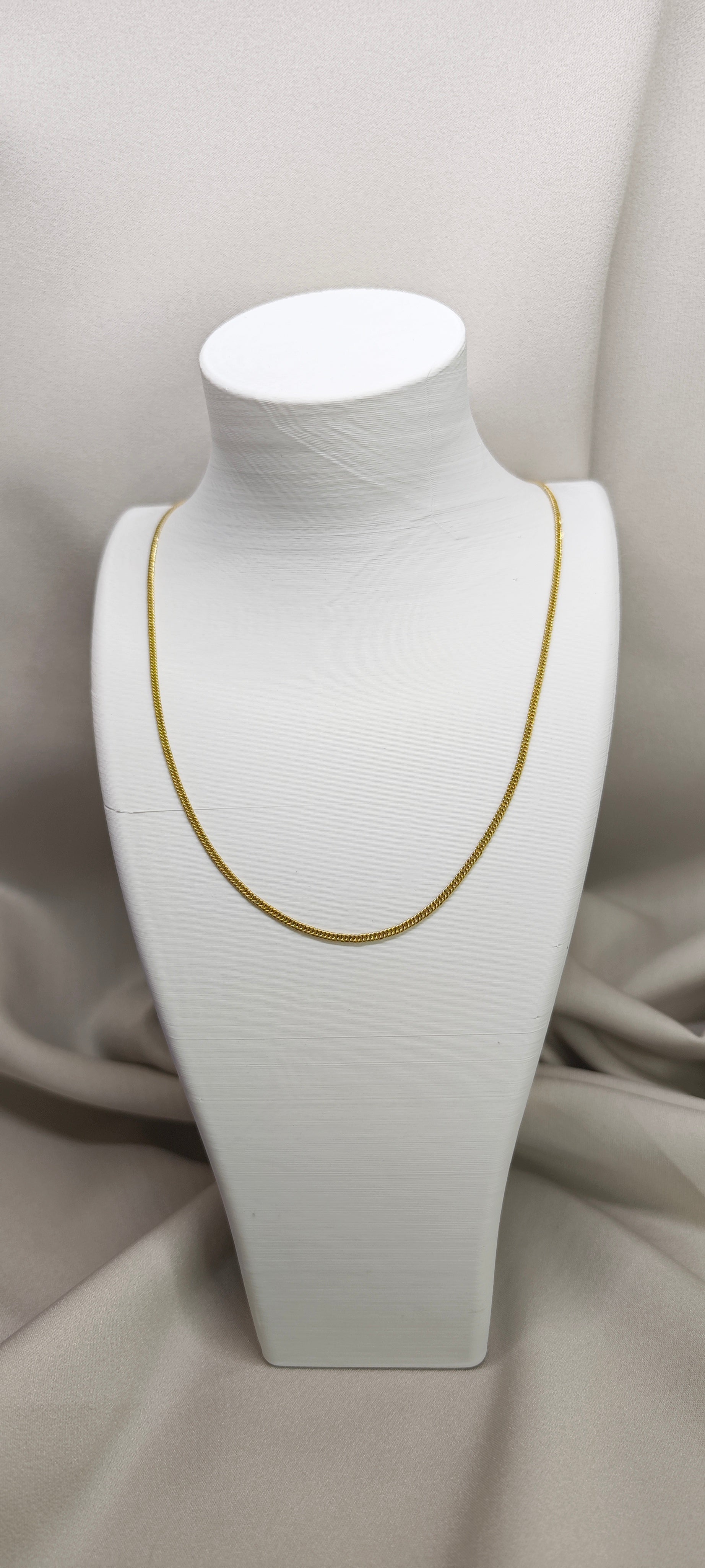 VELUARE PRESTİGE 14K İnce Ezme Zincir Kolye