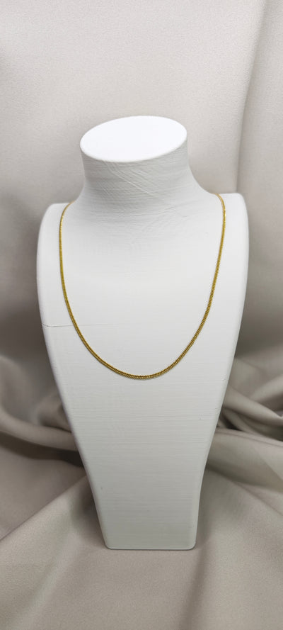 VELUARE PRESTİGE 14K İnce Ezme Zincir Kolye