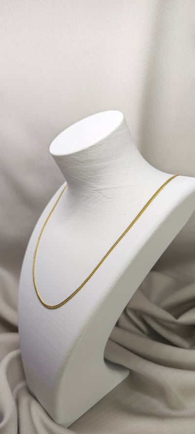 VELUARE PRESTİGE 14K İnce Ezme Zincir Kolye
