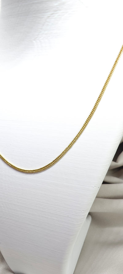 VELUARE PRESTİGE 14K İnce Ezme Zincir Kolye
