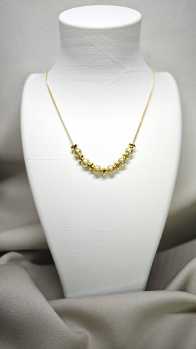 VELUARE PRESTİGE 14K Sıralı Dorika Top Zincir Kolye