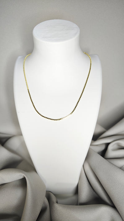 VELUARE PRESTİGE 14K İnce Ezme Pul Zincir Kolye
