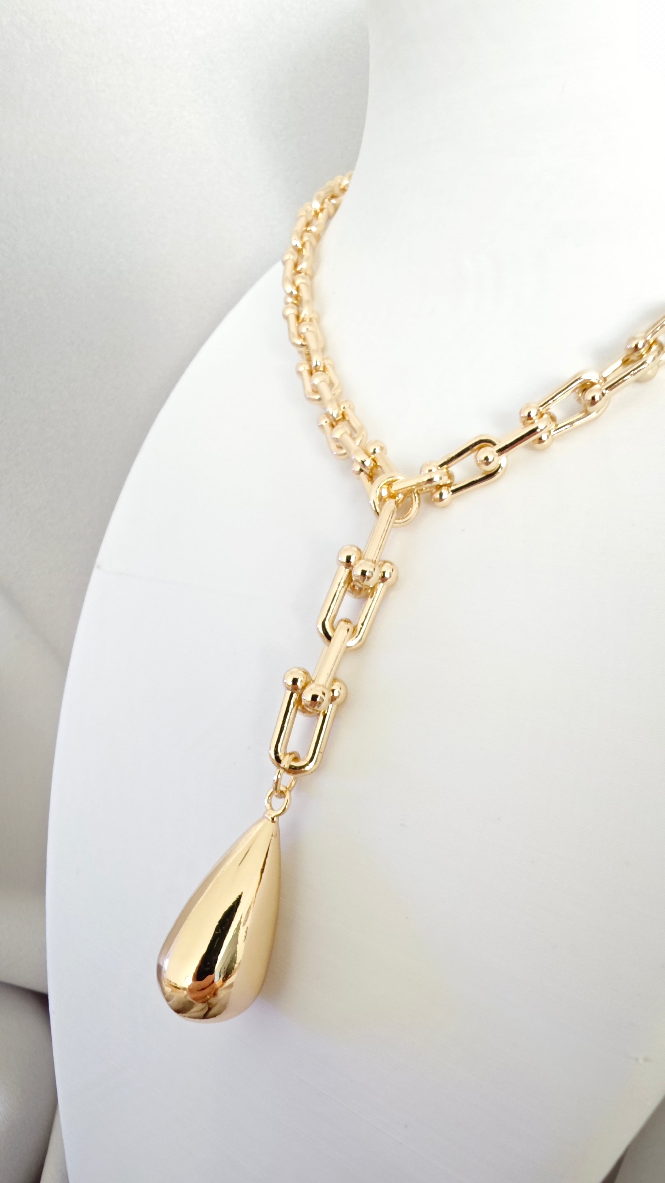 VELUARE Privé 14K Tiffany Model Sallantılı Damla Kolye