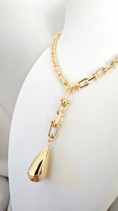 VELUARE Privé 14K Tiffany Model Sallantılı Damla Kolye