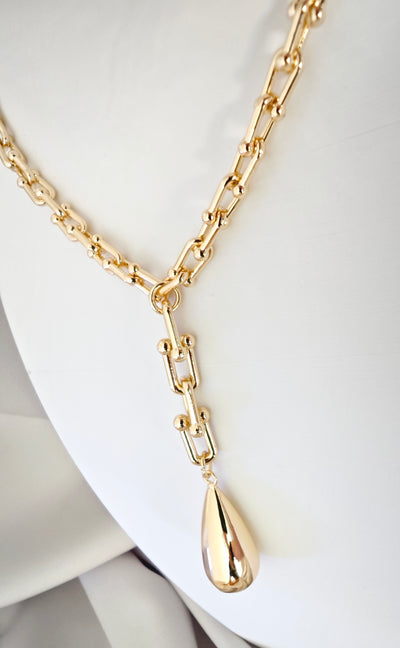VELUARE Privé 14K Tiffany Model Sallantılı Damla Kolye