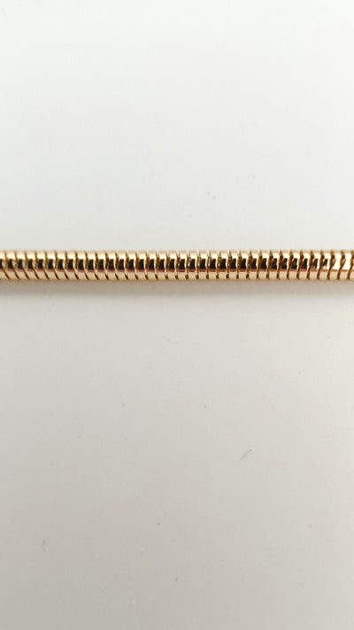 VELUARE Privé 14K Gold Renk Yuvarlak Yılan Bileklik