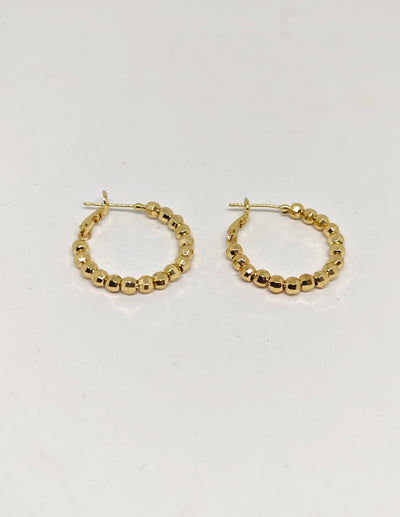Veluare Royal 14K Gold Kalemli Dorika Kadın Halka Küpe