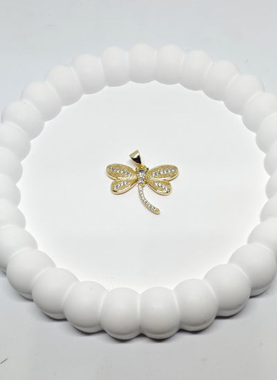 Veluare Royal 14K Yusufçuk Figürlü Taşlı Kolye Ucu