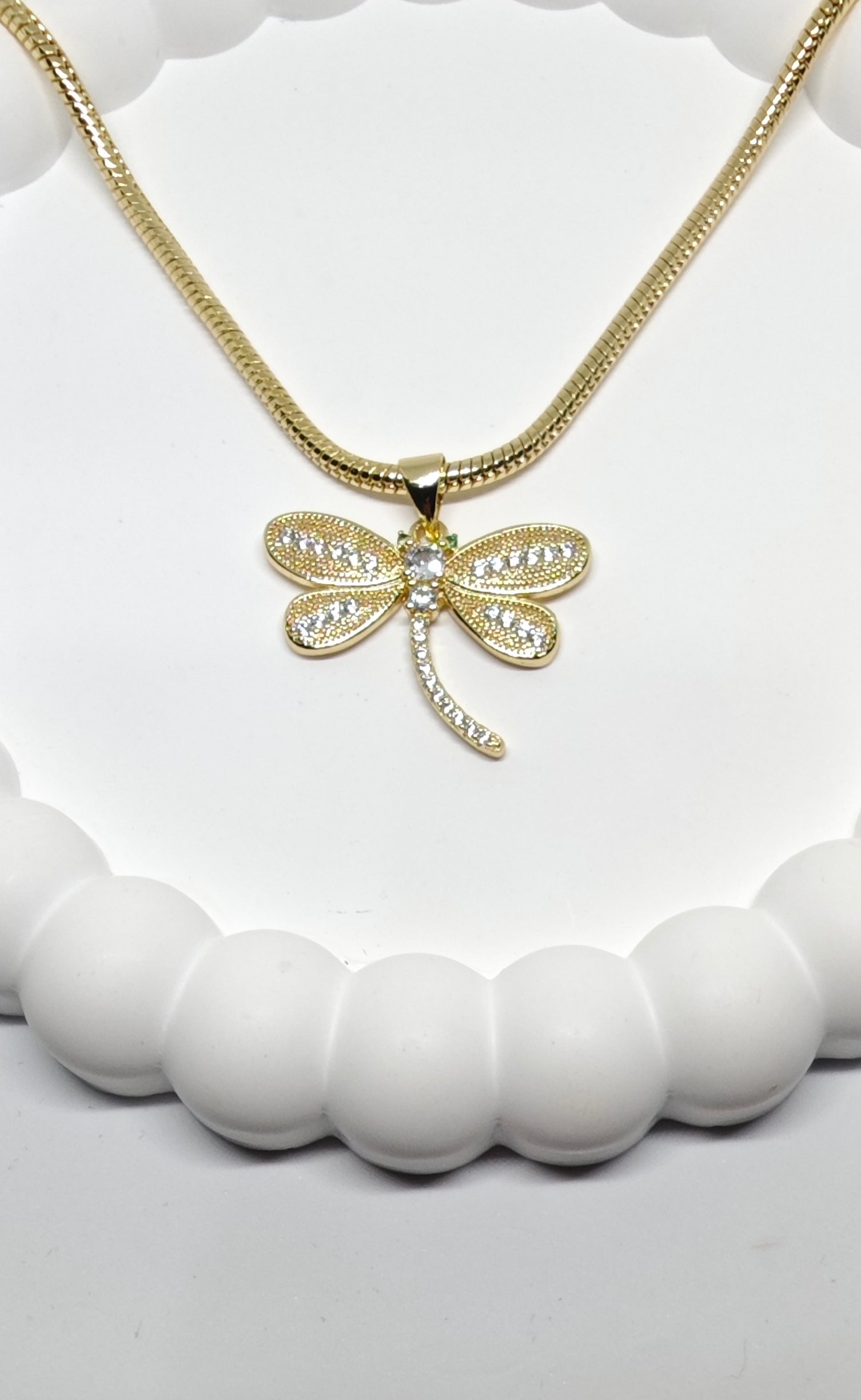 Veluare Royal 14K Yusufçuk Figürlü Taşlı Kolye Ucu