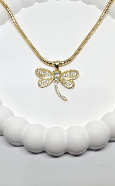 Veluare Royal 14K Yusufçuk Figürlü Taşlı Kolye Ucu