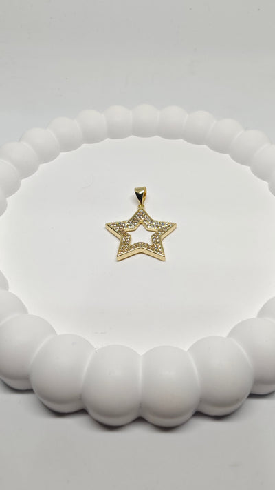 Veluare Everyday 14K Gold Zirkon Taşlı Yıldız Kolye Ucu