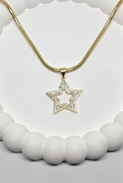 Veluare Everyday 14K Gold Zirkon Taşlı Yıldız Kolye Ucu