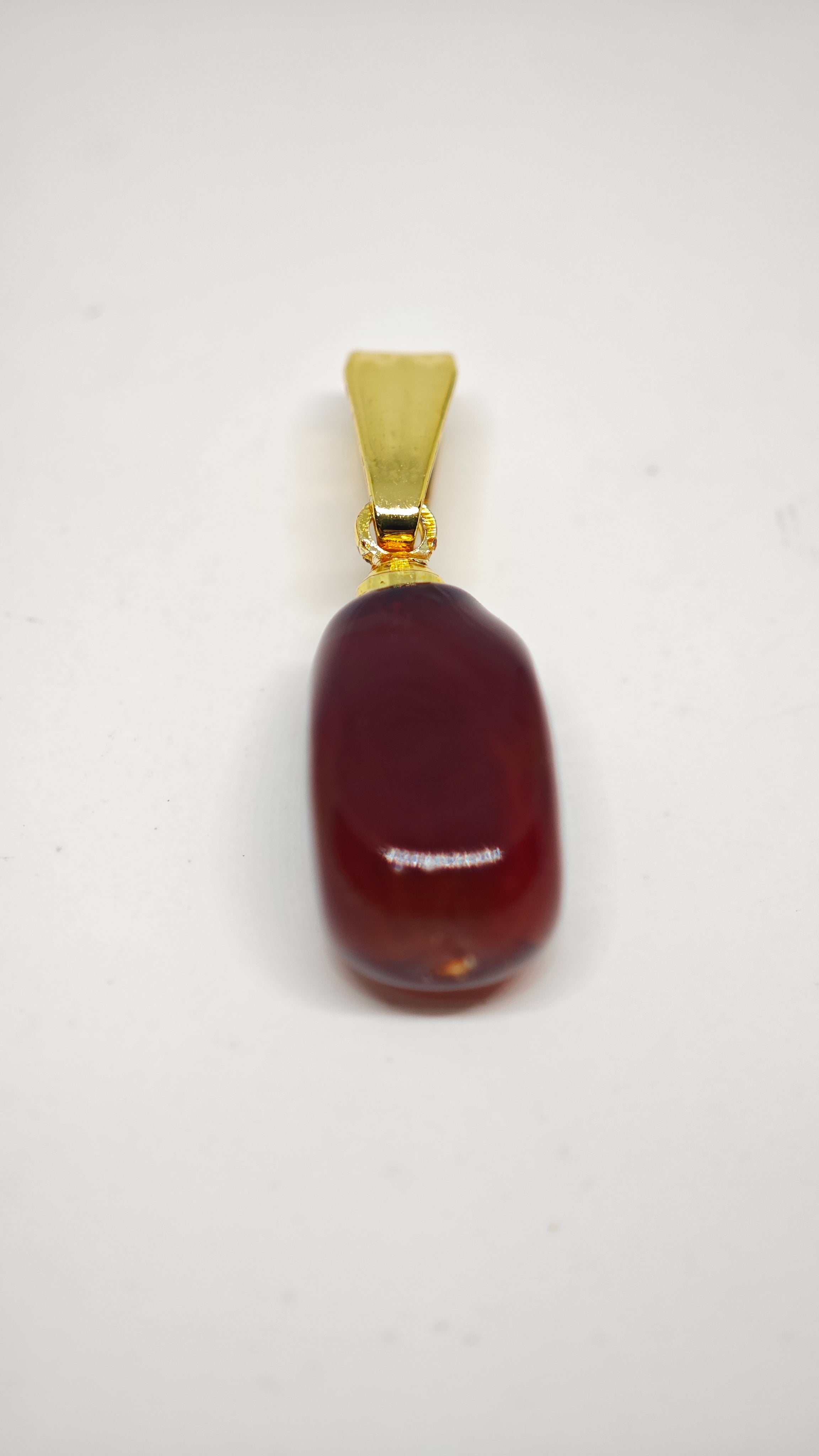Veluare Everyday 14K Bordo Asimetrik Kolye Ucu