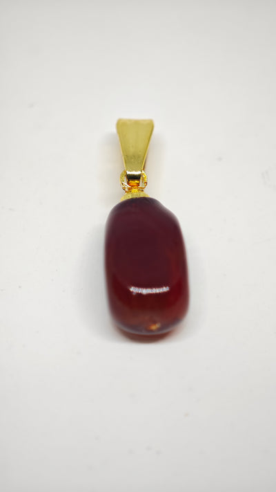 Veluare Everyday 14K Bordo Asimetrik Kolye Ucu